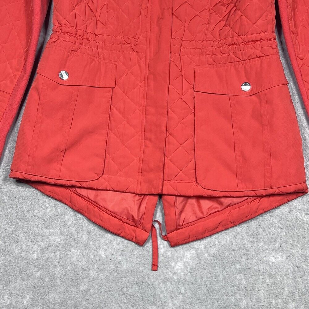 Bcbgeneration Quilted Jacket Women’s Medium Orang… - image 4